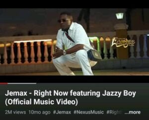 Jemax is the First Rapper To Reach 2 Million YouTube Streams On His Music Video 