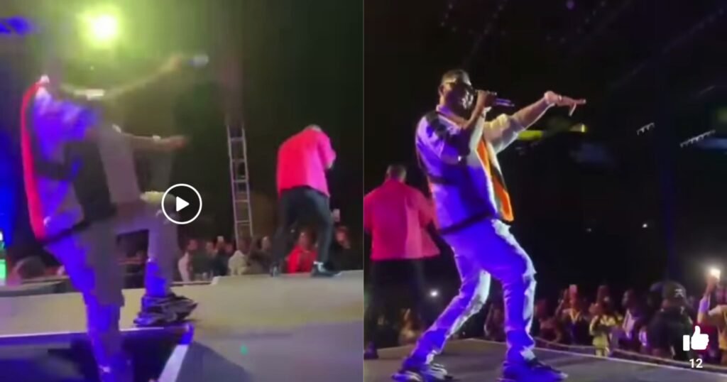 Video: Slapdee Falls Off The Stage Whilst performing | Watch